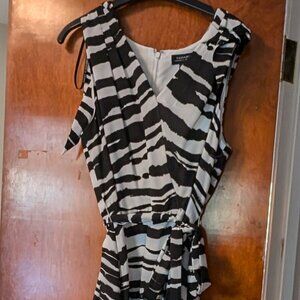 Tahari zebra print dresss